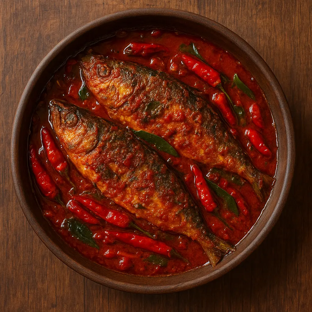 Kanthari Fish - Spicy Kerala fish with Kanthari chillies at Kerala Restaurant Edmonton