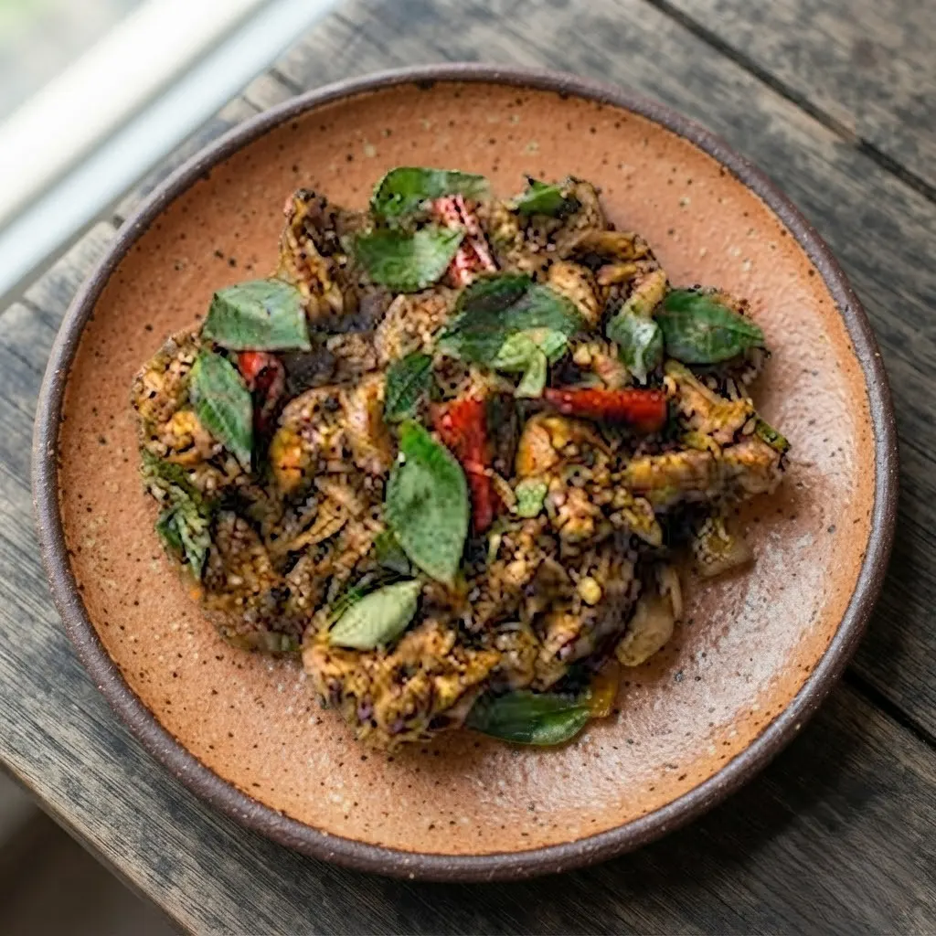 Kurumulaku Kozhi Roast - Kerala pepper chicken delivered near McQueen Edmonton